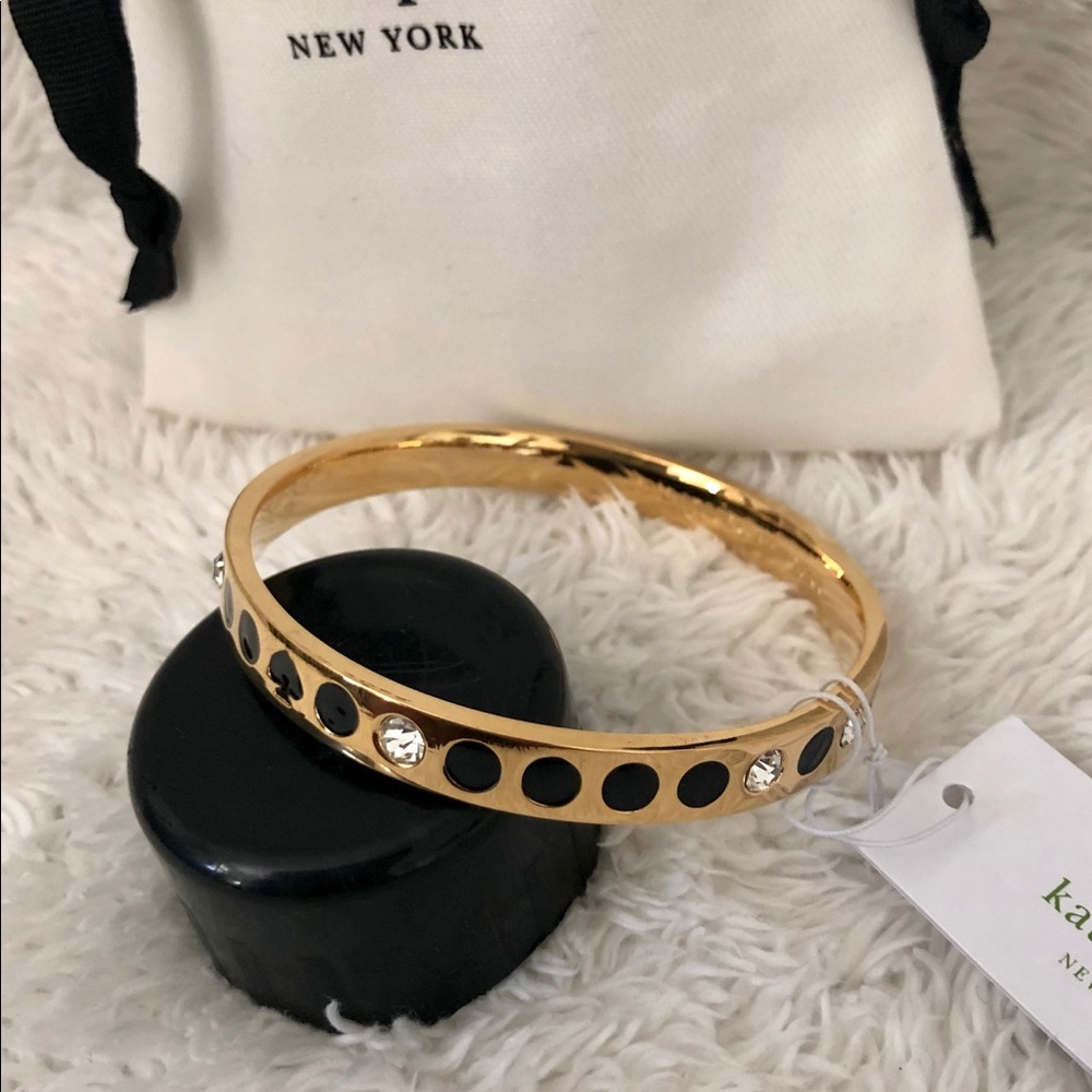 Kate Spade New York Black Spot The Spade Bangle